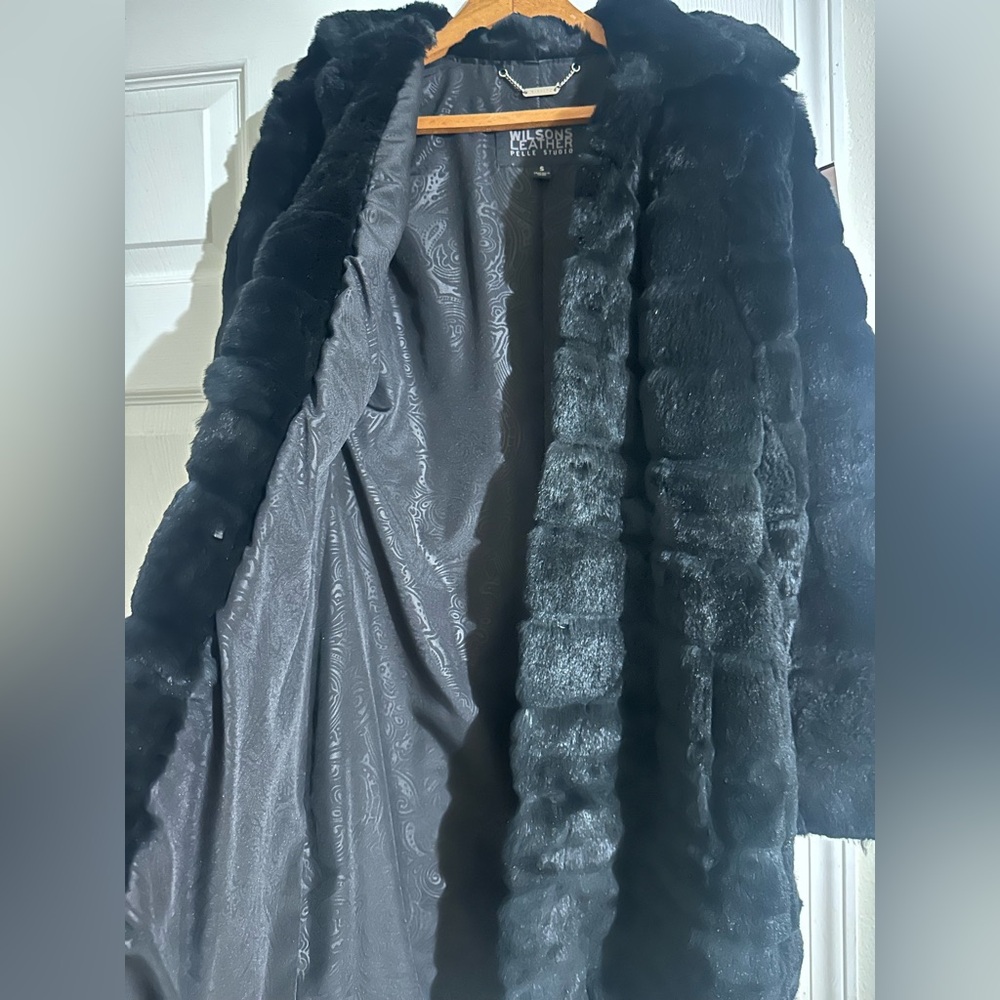 Wilsons Leather Dark Gray Patterned Jacket - image 3